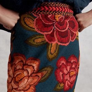 Anthropologie Farm Rio Piera Sweater Mini Skirt XL